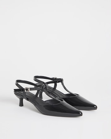 Fuji T Bar Pointed Toe Heeled Shoe - Extra Wide Fit (EEE)