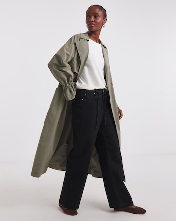 Simply Be Khaki Utility Maxi Trench