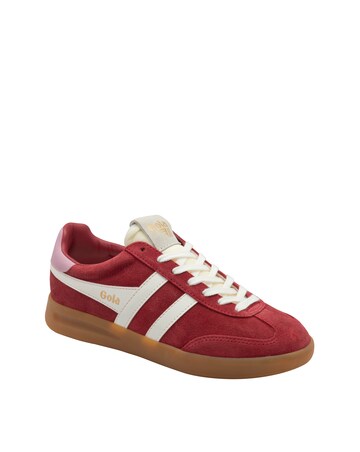Gola Cyclone Trainers - Deep Red/Off White/Candy/Gum