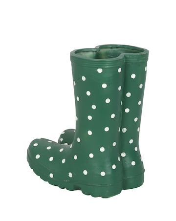 Green Welly Boot Planter