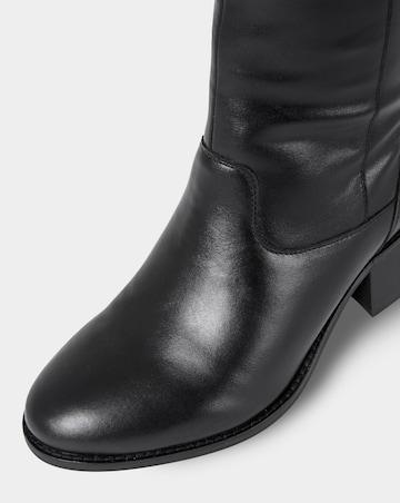 Joe Browns Lace Up Long Riding Boots Super Curvy Calf EEE Fit