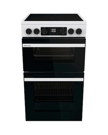 Hisense HDCEC5C10W 50cm Electric Double Cooker - White