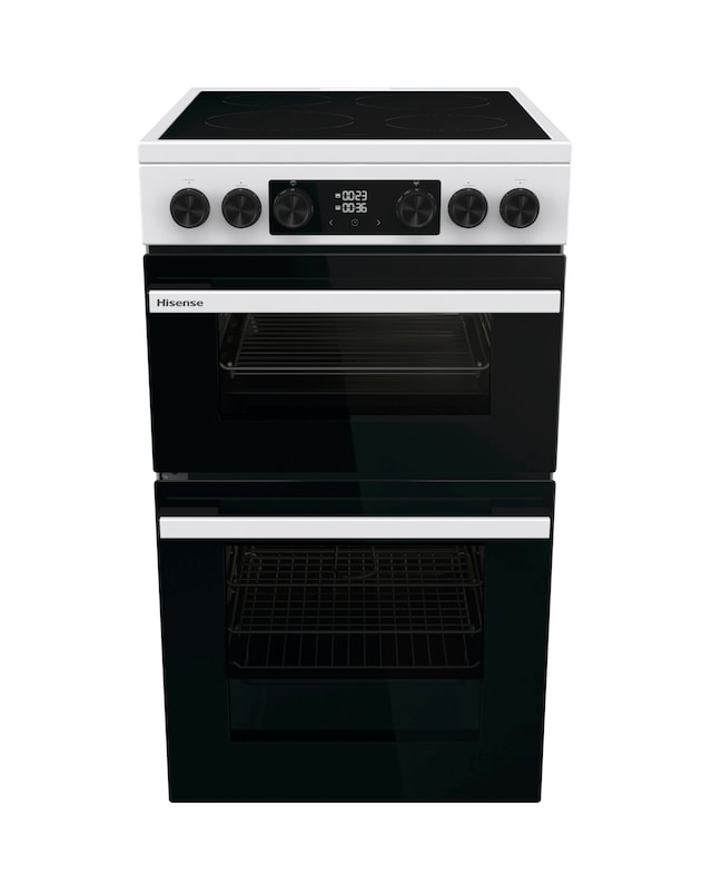 Hisense HDCEC5C10W 50cm Electric Double Cooker - White