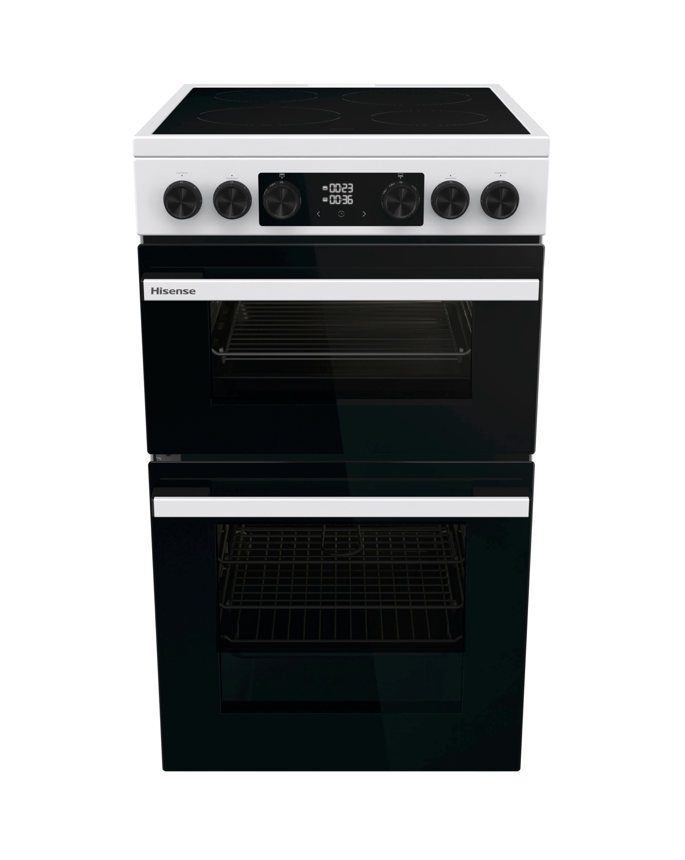 Hisense HDCEC5C10W 50cm Electric Double Cooker - White