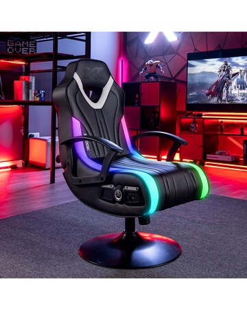 X Rocker Fury 2.1 Audio LED Console Gaming Chair for Juniors - Black