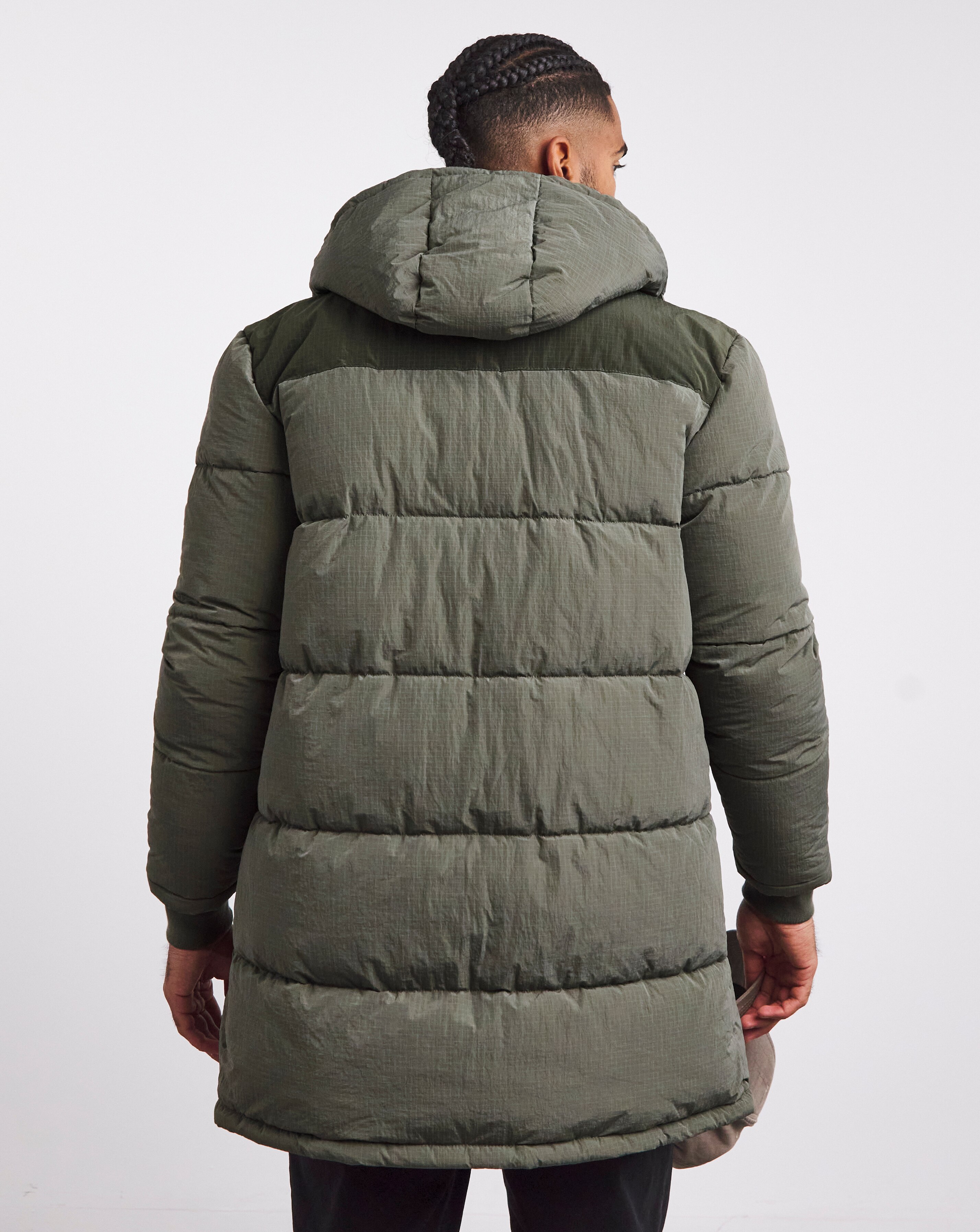 Khaki Mid Length Ripstop Padded Coat | JD Williams Khaki Mid Length Ripstop Padded Coat | JD Williams