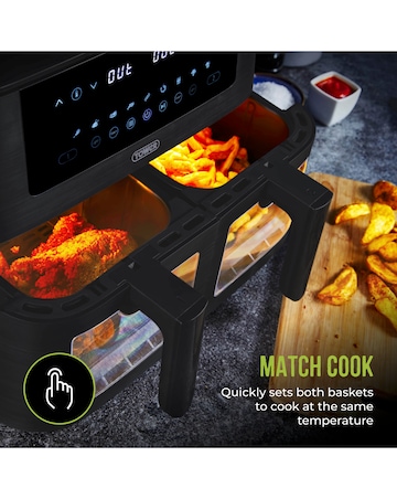 Tower T17151 Vortx Vizion Dual 8L Basket Digital Air Fryer