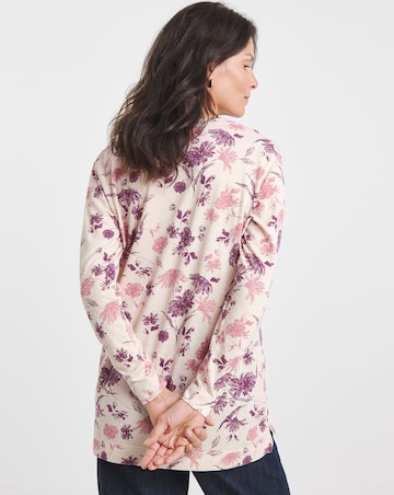 V-Neck Split Hem Slouch T-Shirt