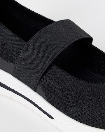 Cushion Walk Mary Jane Strap Shoes - Wide Fit (E)