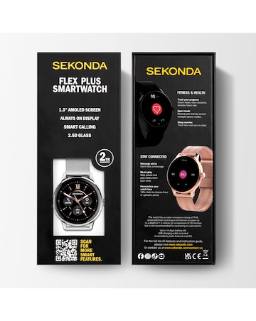 Sekonda Flex Plus Smart Watch - Silver/Stainless Steel Mesh
