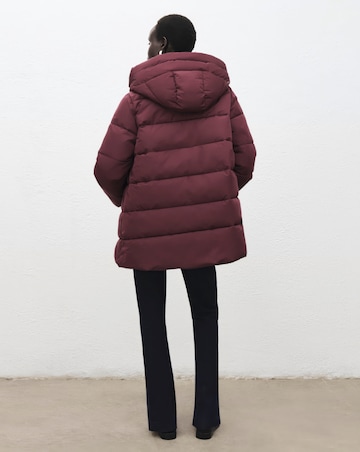 Mango Double Zip Hooded Puffer Coat