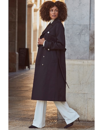 Sosandar Longline Trench Coat