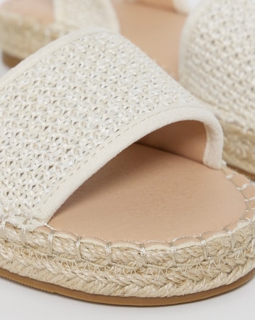 Maris Flatform Barely There Espadrille Sandals - Wide Fit (E)