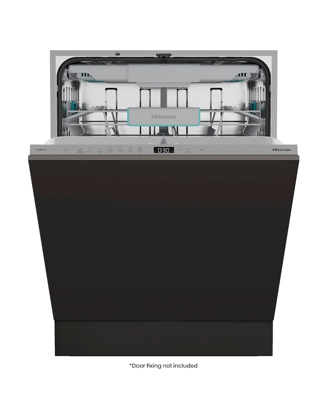 Hisense HV16CUK Fully Integrated Full Size Dishwasher 16 Place Settings Black