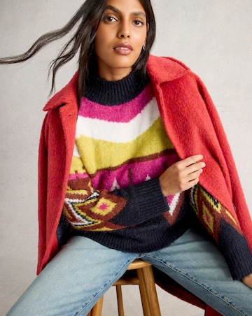 White Stuff Alice Abstract Jumper