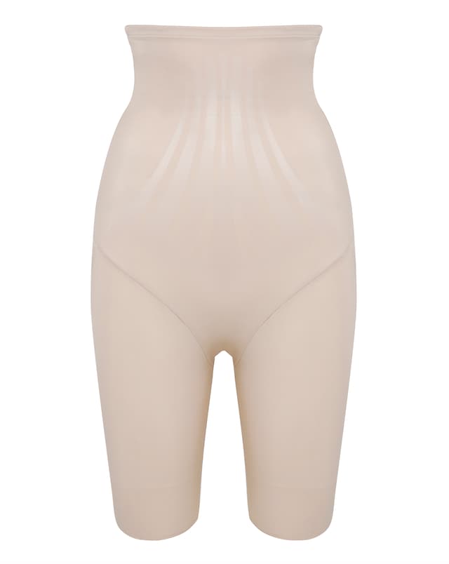 Miraclesuit Modern Miracle Firm Control  High Waist Thigh Slimmer Warm Beige