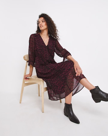 Joe Browns Chifton Animal Print Midi Dress