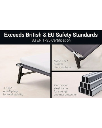 Jay-Be Hideaway Folding Bed with e-Fibre Mattress Single