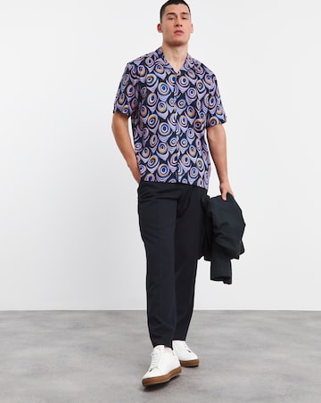 Ben Sherman Psychedelic Print Revere Collar Shirt