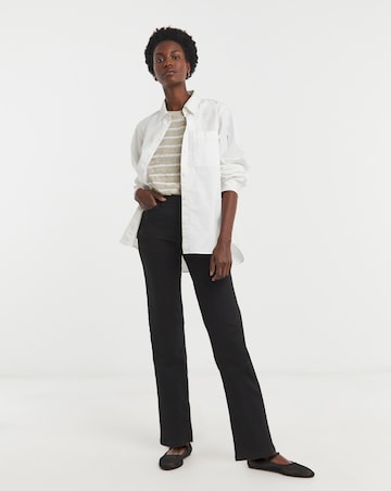 24/7 Black Straight Leg Jeans