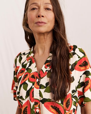 Julipa Printed V-Neck Blouse