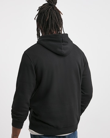 Overhead Hoodie Long- Black
