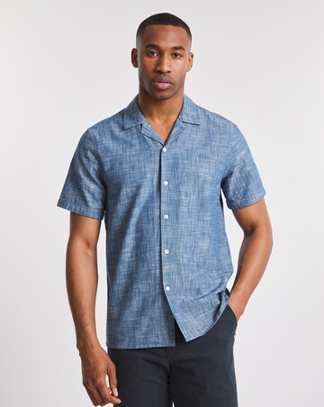 Short Sleeve Chambray Collar Shirt