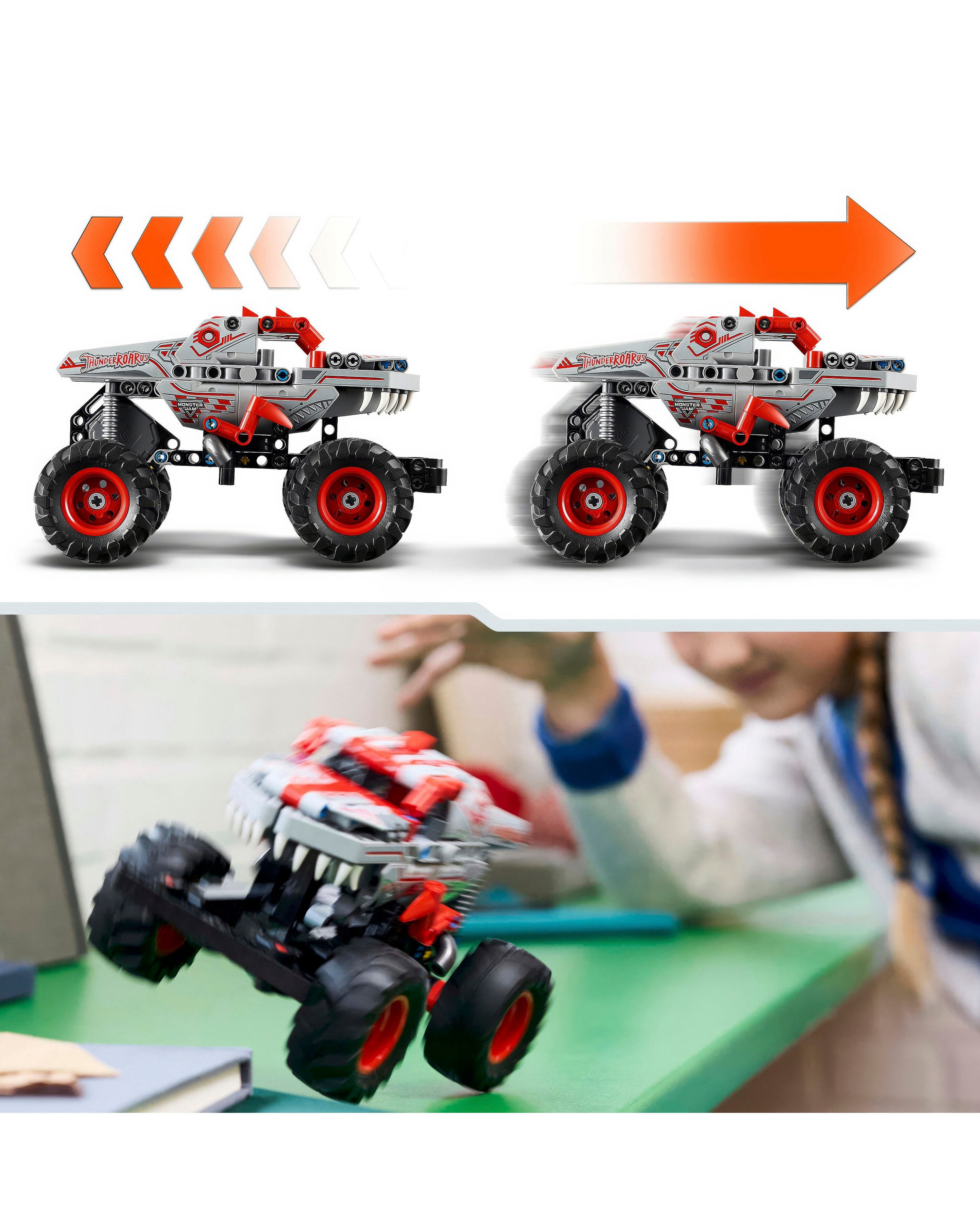 LEGO Technic Monster Jam ThunderROARus Pull-Back | JD Williams