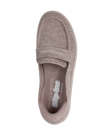 Skechers Taupe On-The-Go Flex Radiant Bonnie Slip In Loafers - Standard Fit (D)