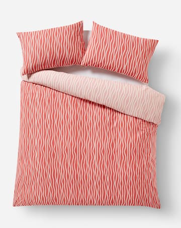 Hallie Stripe Pink Duvet Cover Set