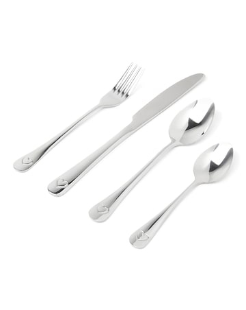 Hearts 16 Piece Cutlery Set
