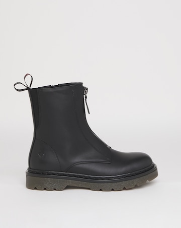 Heavenly Feet Oberon Zip Chunky Boot Wide Fit