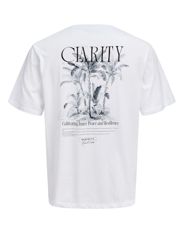 Jack & Jones Bradley Back Graphic T-Shirt - White