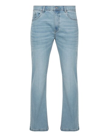 Light Stonewash Loose Fit Stretch Jeans