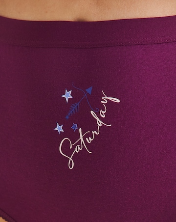 Pretty Secrets (7 Pack) Days Of The Week Full Fit Knickers Celestial