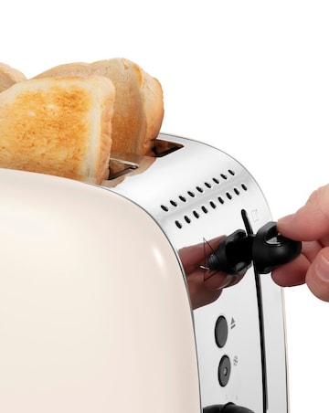 Russell Hobbs Classics Kettle & 2 Slice Toaster Bundle Jasmine White