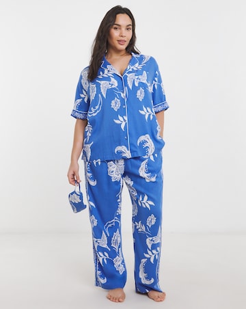 Figleaves Border Print Pyjama Set