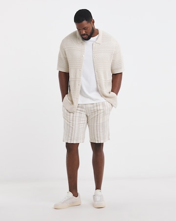 Jack Jones Premium Knit Button Polo - Almond