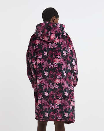 Joe Browns Animal Print Fleece Hooded Lounge Dress