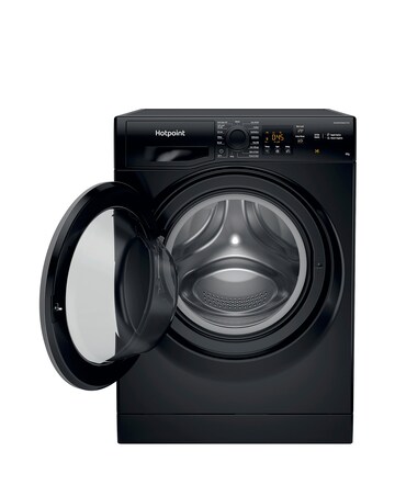 Hotpoint NSWM965CBSUKN, 9kg, 1600rpm Washing Machine - Black + install