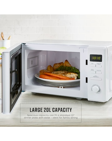 Swan SM4421WHT 20L White Digital Microwave