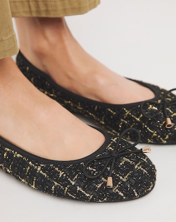 Selena Classic Flat Ballerina Shoes - Extra Wide Fit (EEE)