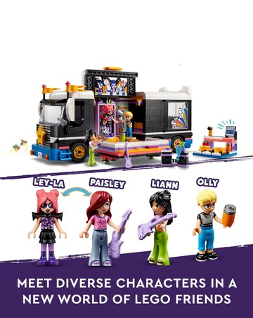 LEGO Friends Pop Star Music Tour Bus Vehicle Toy Set 42619