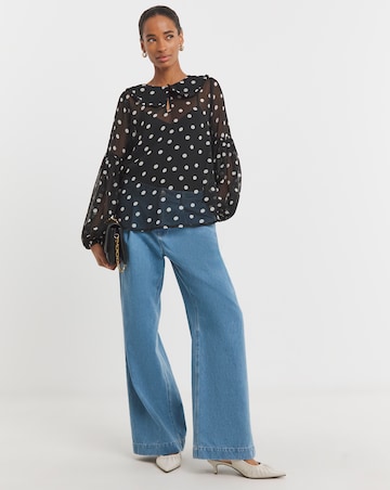 Collar Detail Georgette Blouse