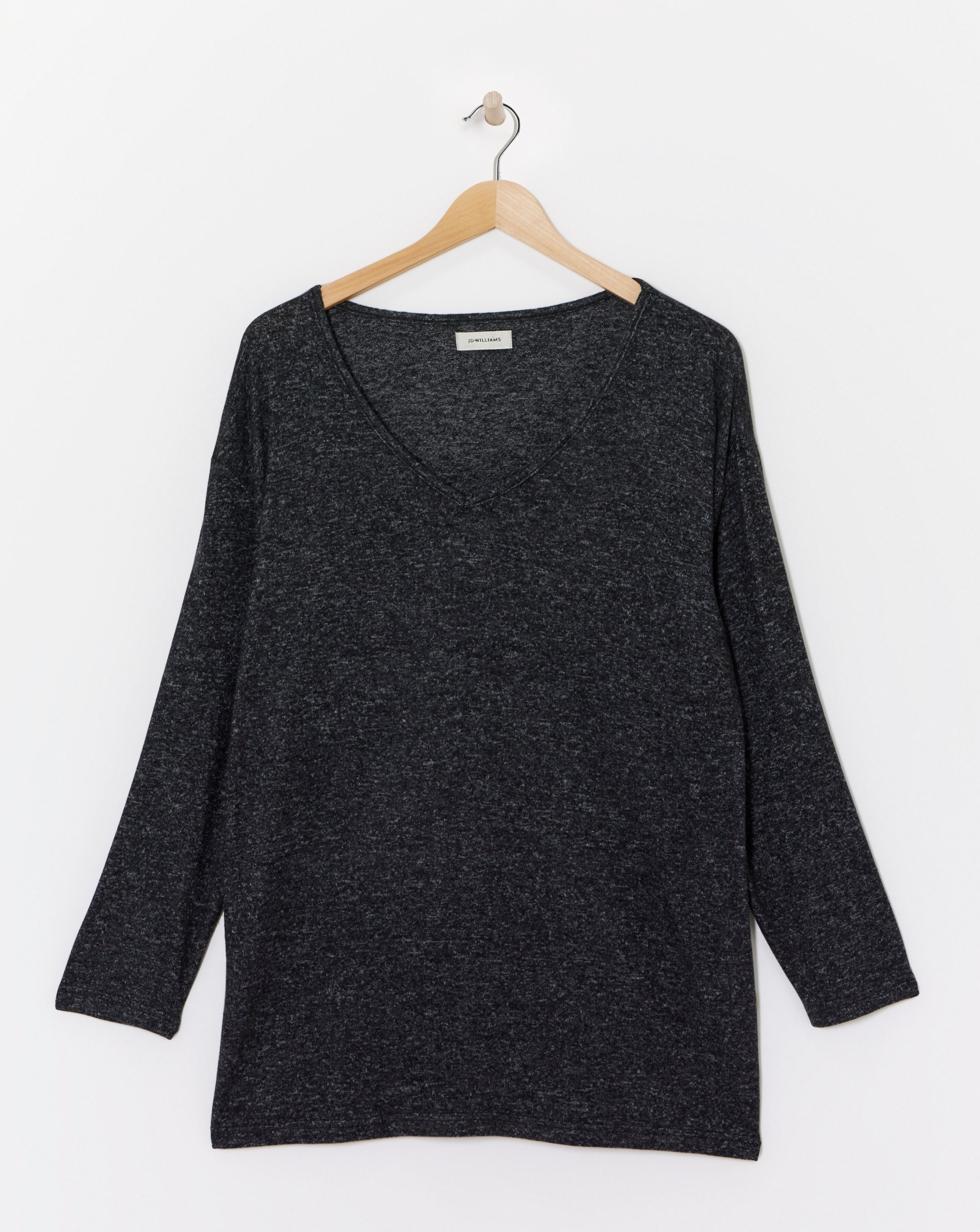 Soft Touch V-Neck Longline Top