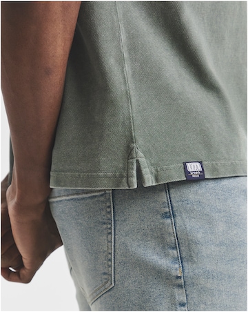 Union Garment Dyed Pique Polo- Green