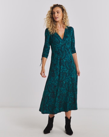 Joe Browns Autumn Blooms Jersey Midi Dress