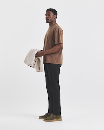 Union Black Straight Stretch Gabardine Jeans