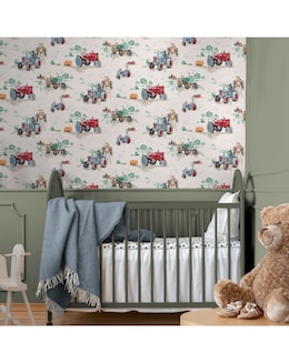 Cath Kidston Tractor Wallpaper