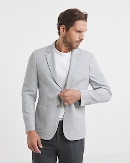 Textured Stretch Jersey Blazer